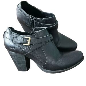 b.ø.c. Børn Black Leather Ankle Boots